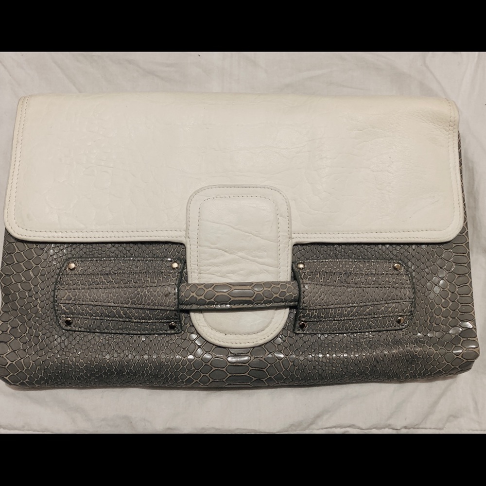 Stella & Jaime Faux Leather Clutch